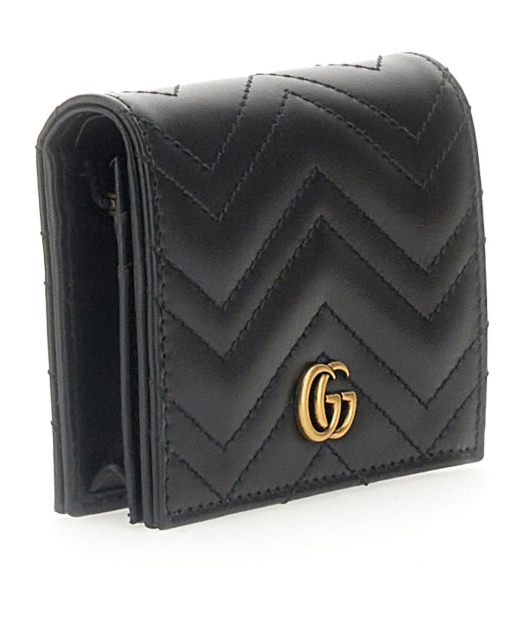 GUCCI Черный кожаный кошелек, фото 4