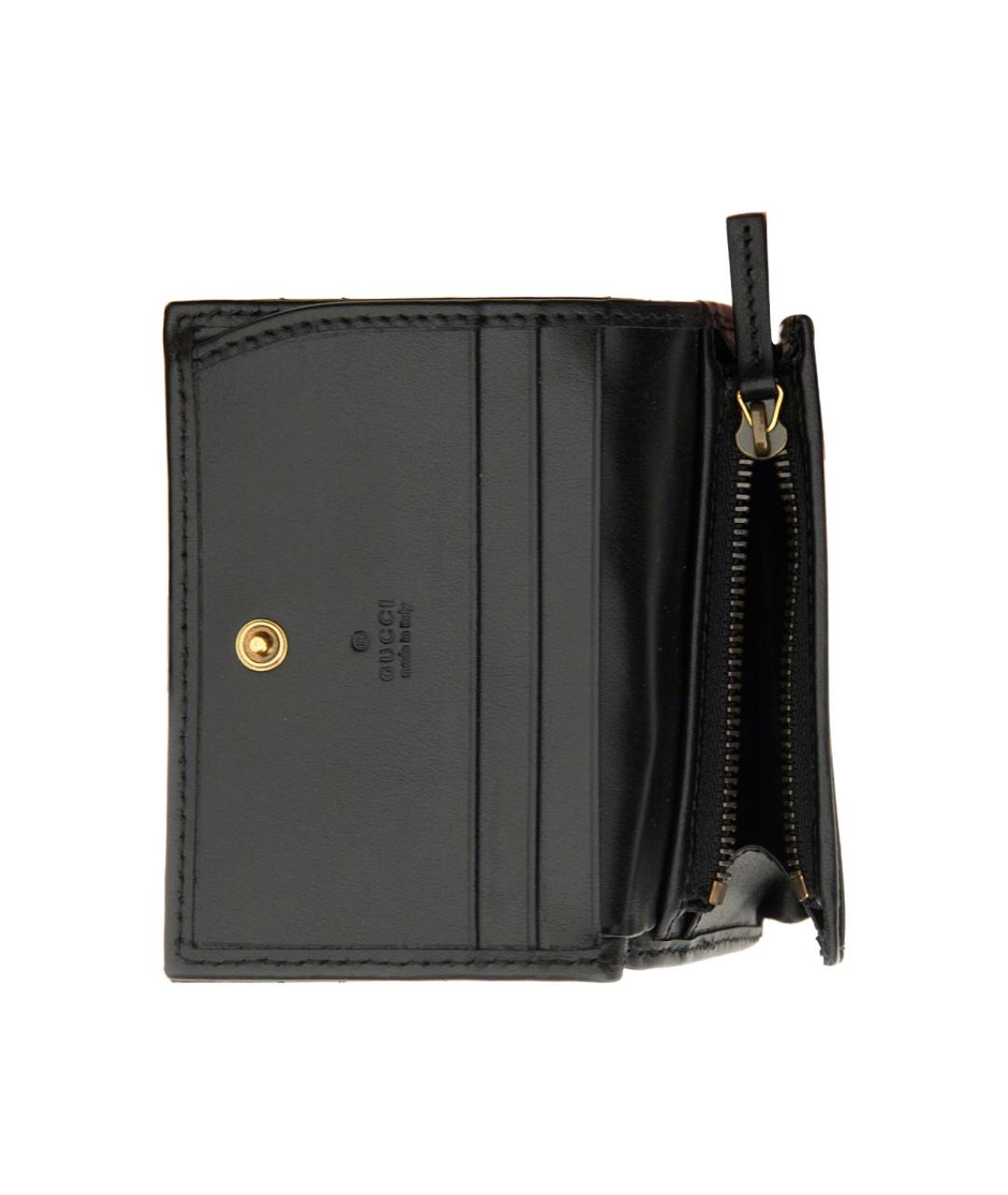GUCCI Черный кожаный кошелек, фото 3