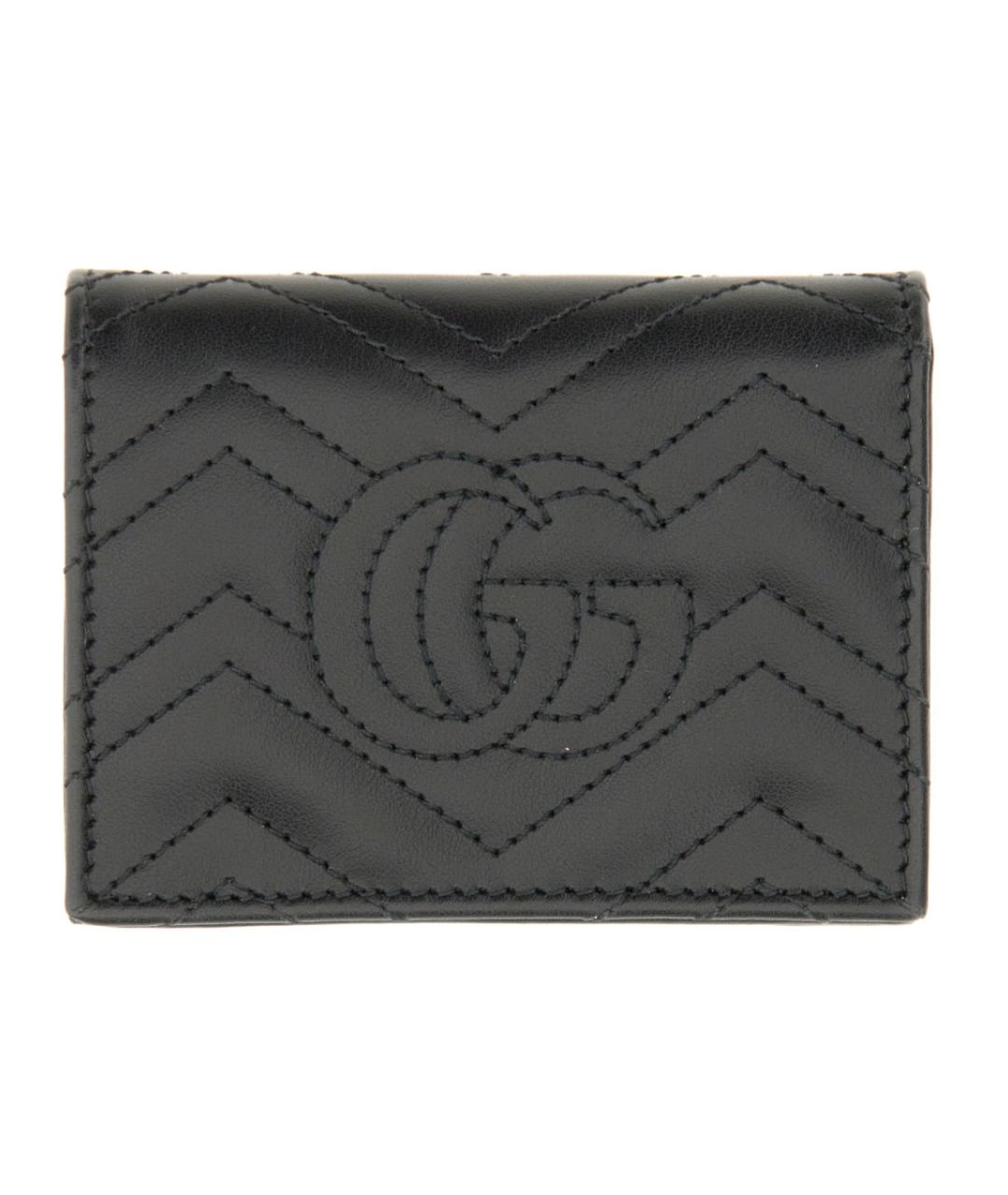 GUCCI Черный кожаный кошелек, фото 2