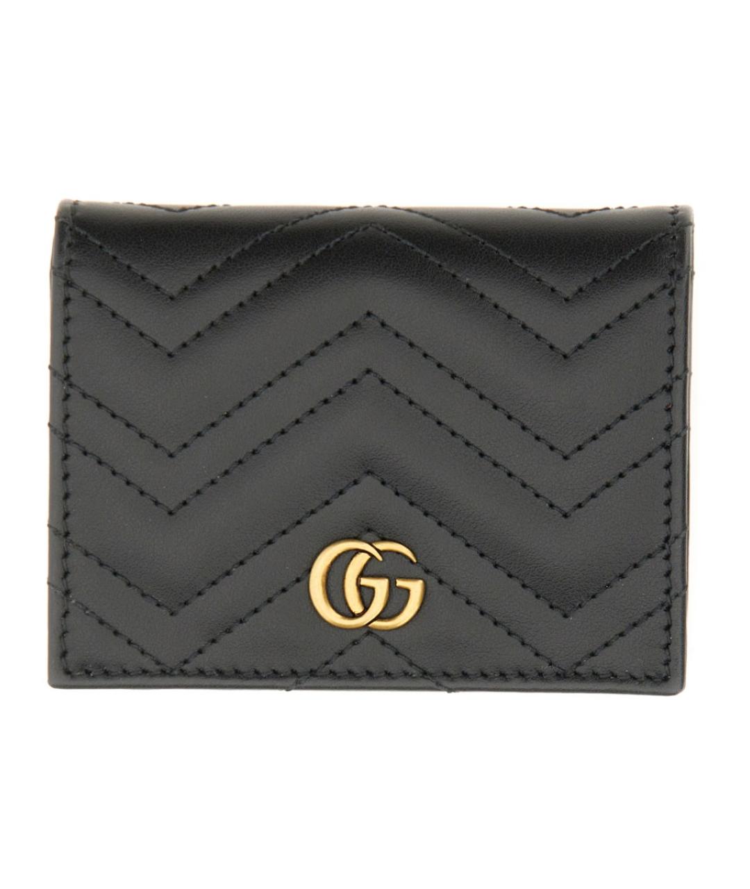 GUCCI Черный кожаный кошелек, фото 1