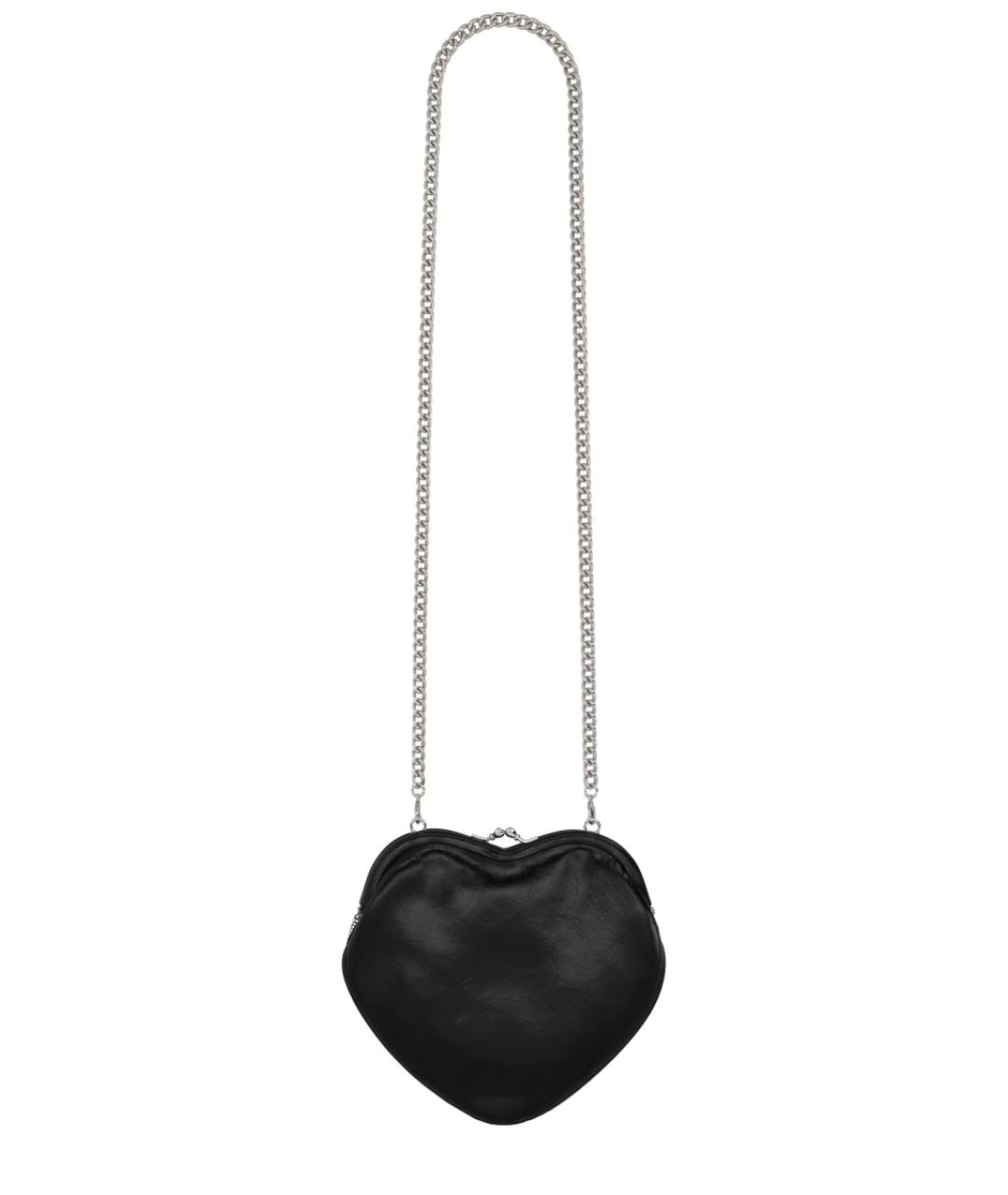 VIVIENNE WESTWOOD Серебряная кожаная сумка через плечо, фото 2