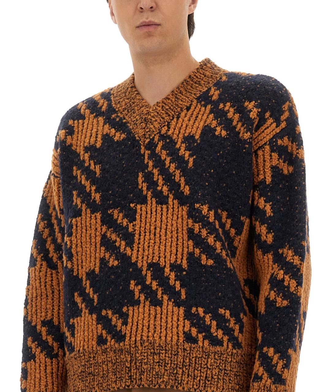 DRIES VAN NOTEN Мульти шерстяной джемпер / свитер, фото 4