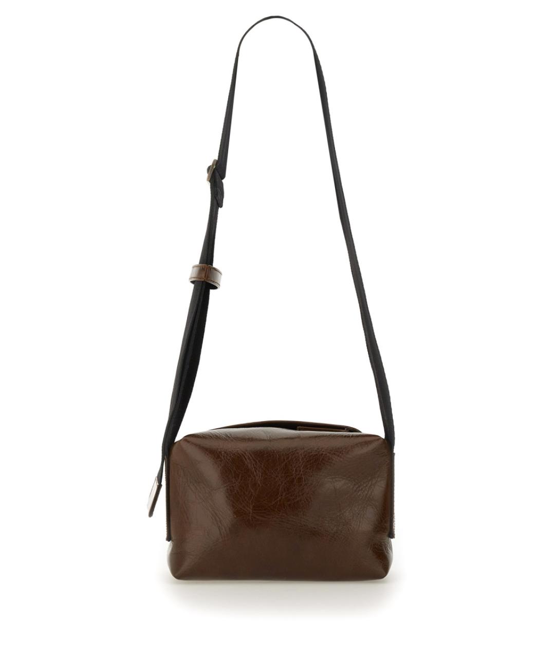 UMA WANG Коричневая кожаная сумка через плечо, фото 1