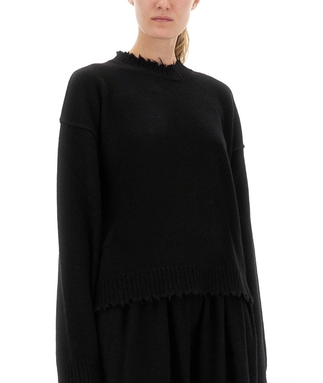 UMA WANG Черный кашемировый джемпер / свитер, фото 4