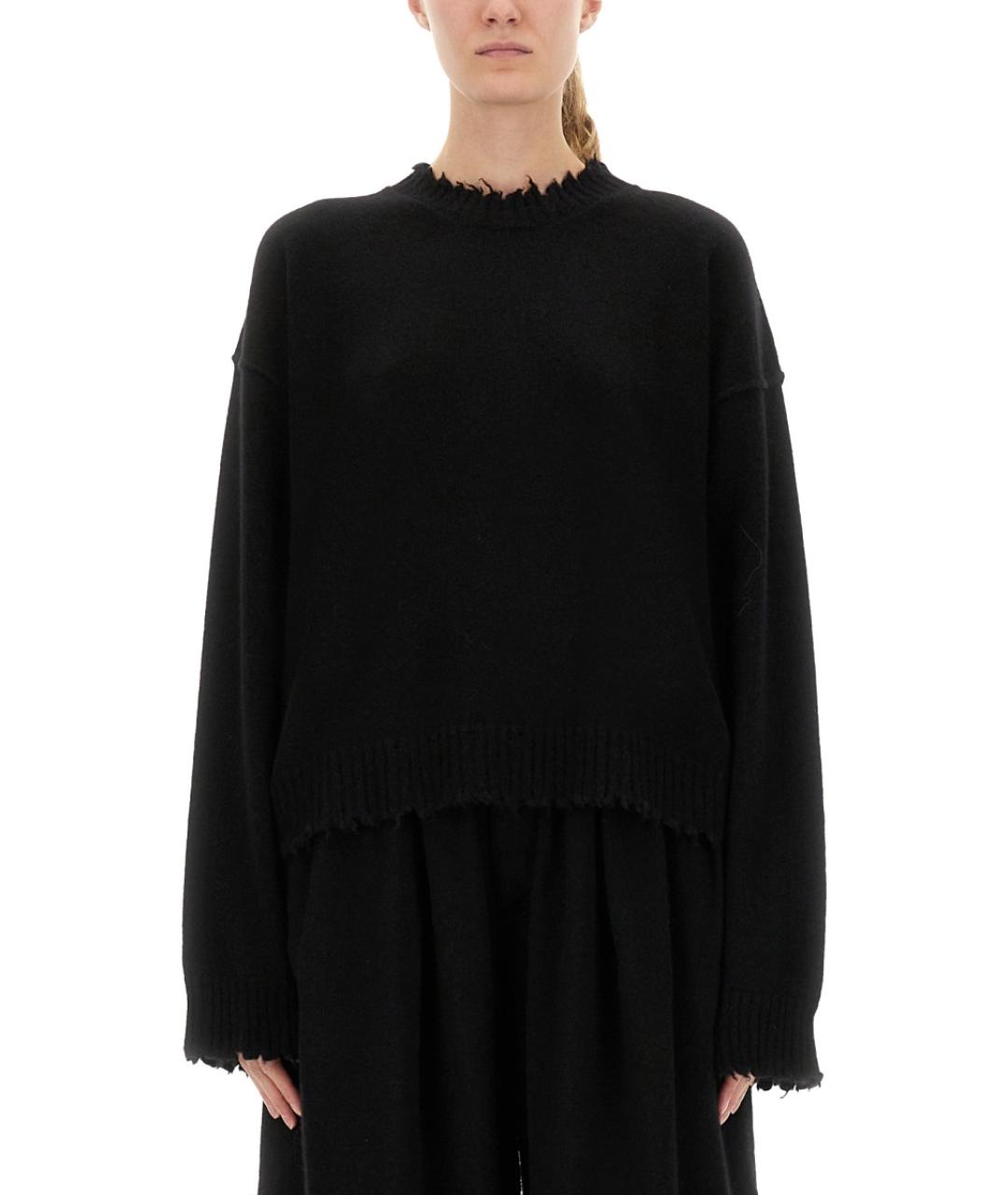 UMA WANG Черный кашемировый джемпер / свитер, фото 5