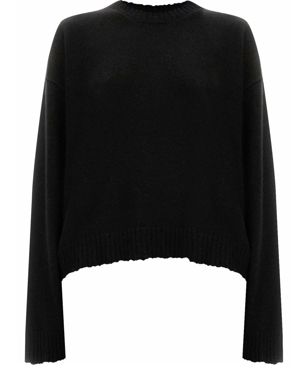 UMA WANG Черный кашемировый джемпер / свитер, фото 1