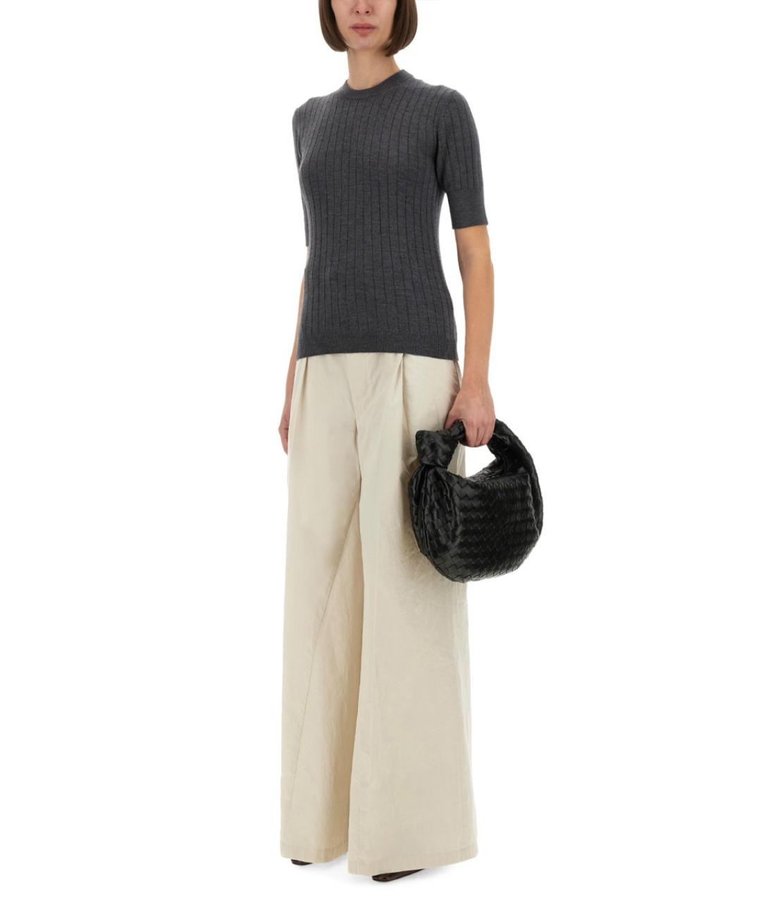 BOTTEGA VENETA Серый шерстяной джемпер / свитер, фото 3