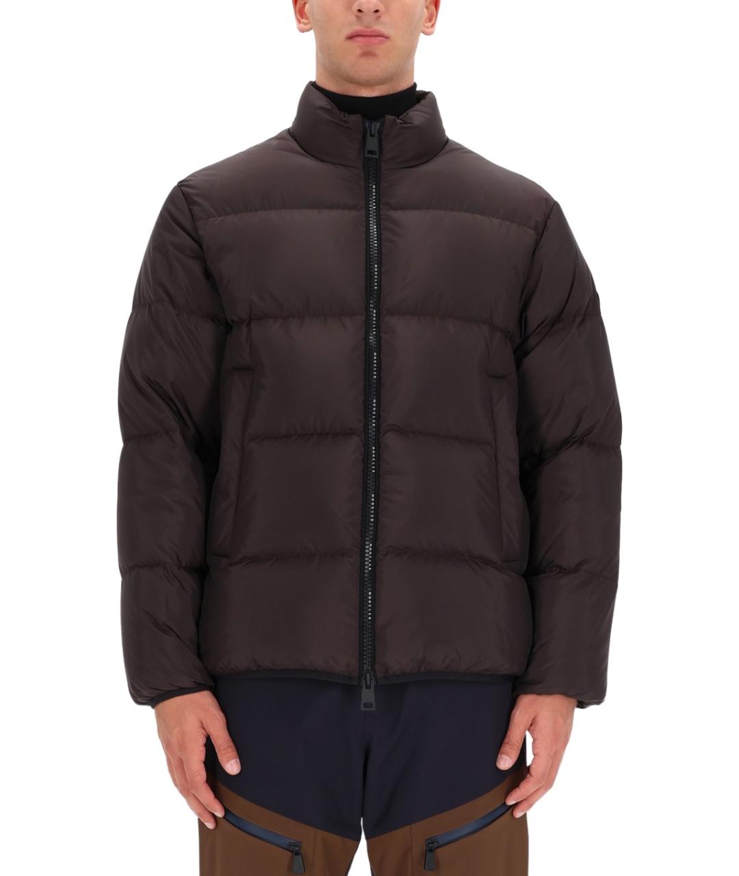 MONCLER Коричневая полиэстеровая куртка, фото 2