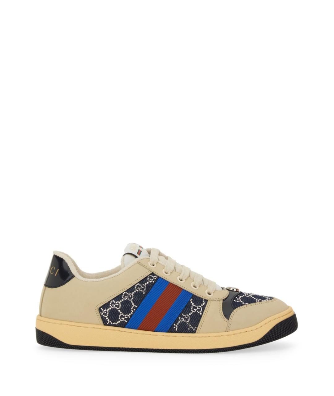 GUCCI Мульти текстильные кеды, фото 1