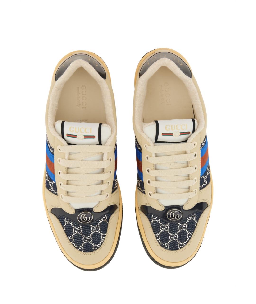 GUCCI Мульти текстильные кеды, фото 6