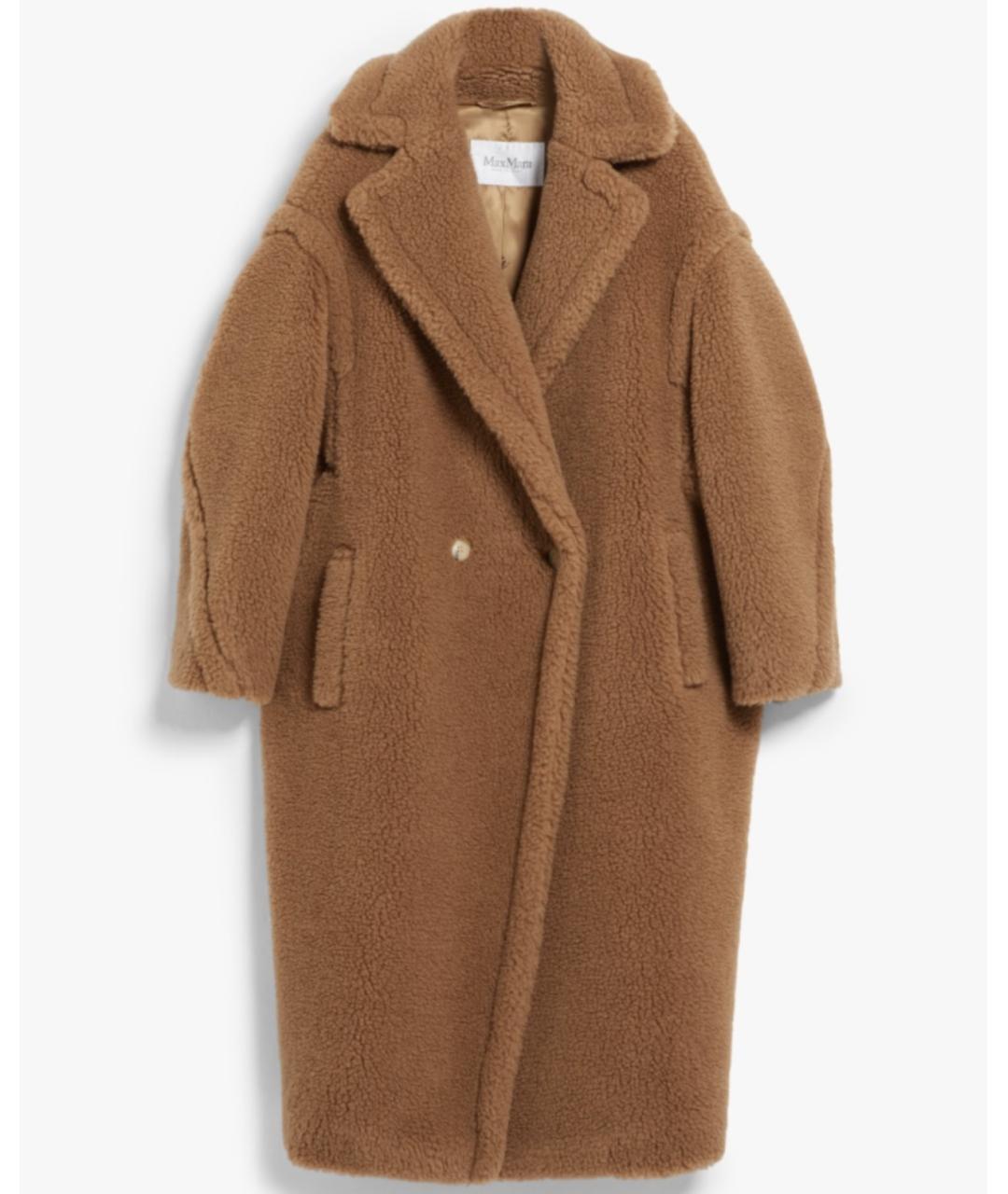 MAX MARA Бежевый шерстяной тренч/плащ, фото 1