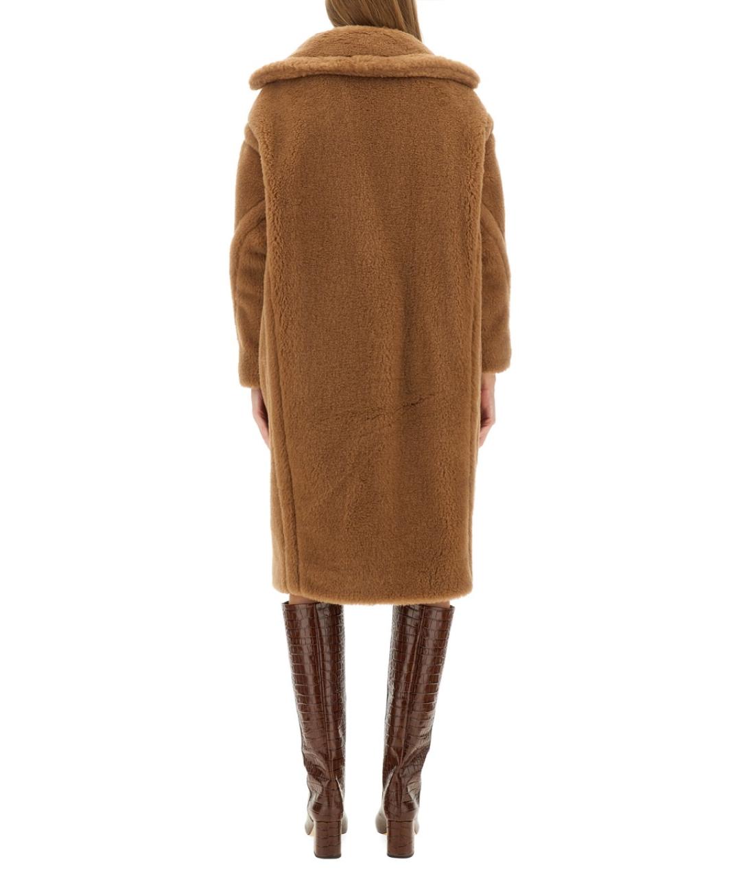 MAX MARA Бежевый шерстяной тренч/плащ, фото 4