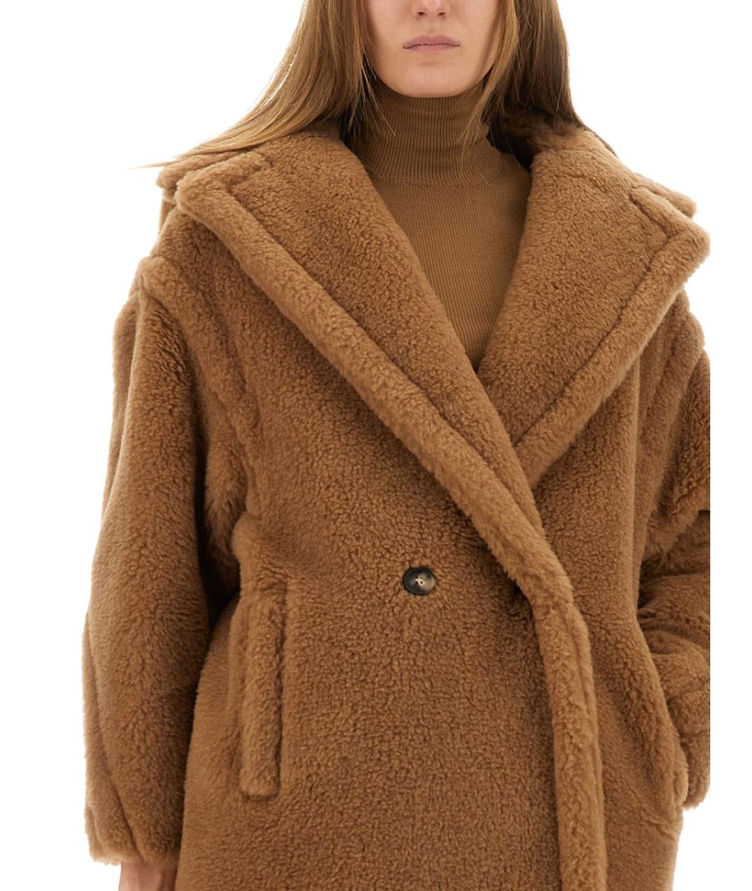 MAX MARA Бежевый шерстяной тренч/плащ, фото 5