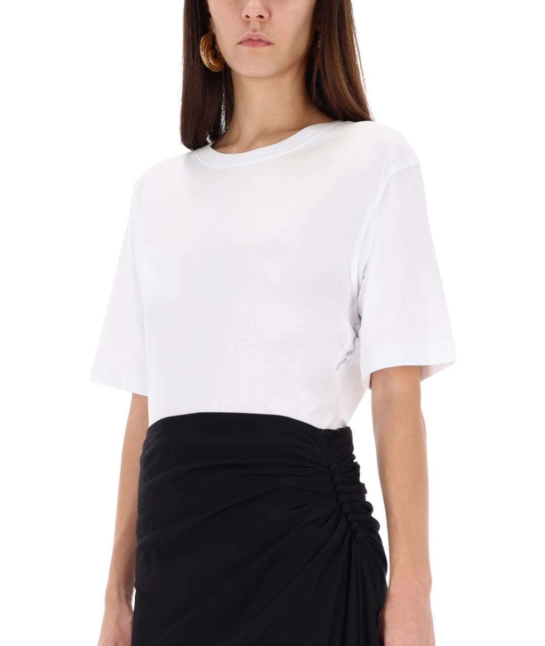 DRIES VAN NOTEN Белая хлопковая футболка, фото 4