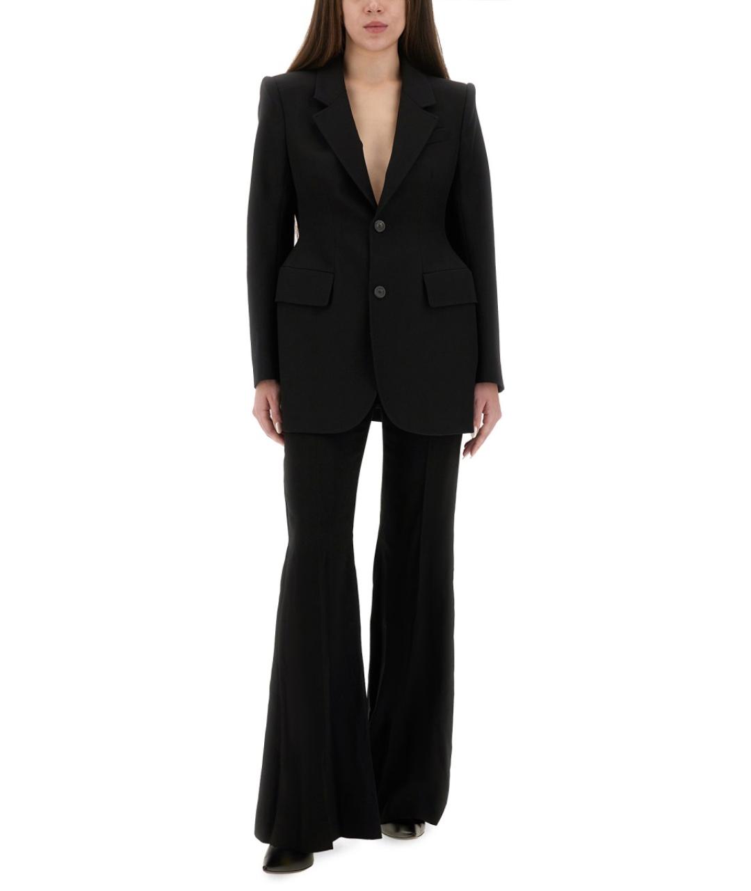 BALENCIAGA Черный шерстяной жакет/пиджак, фото 4