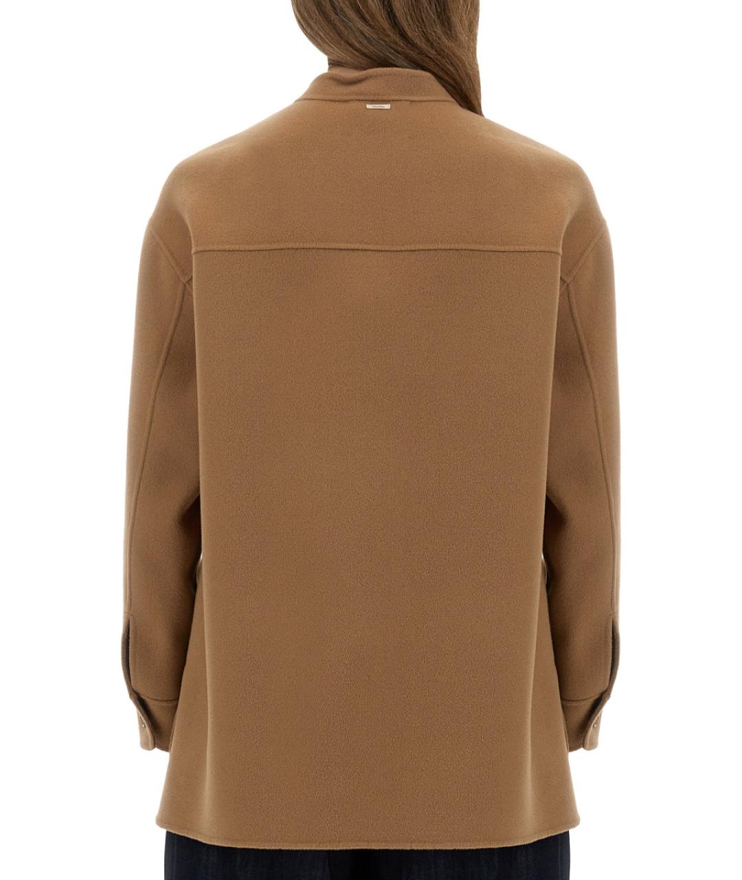 'S MAX MARA Бежевый шерстяной жакет/пиджак, фото 4