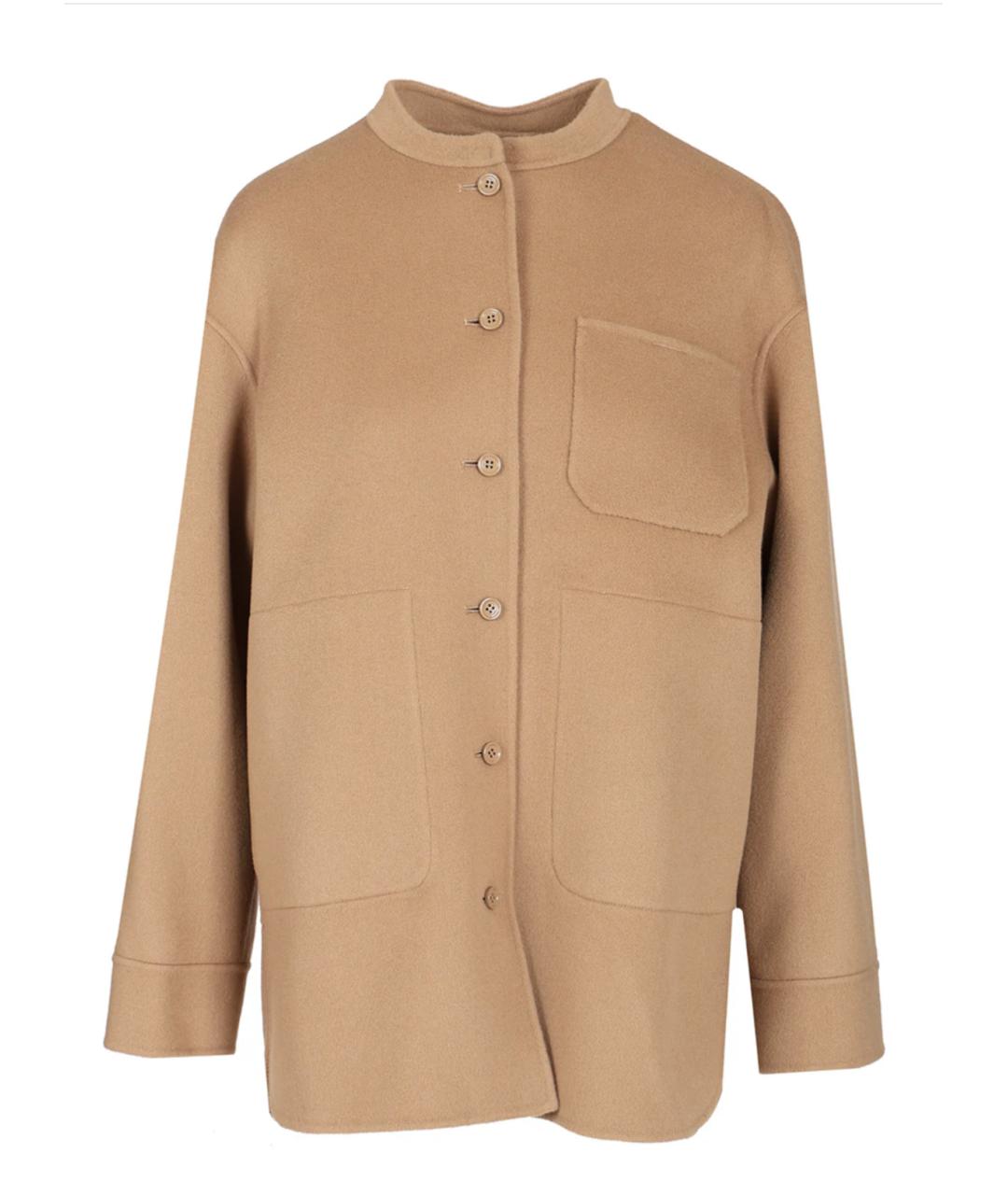 'S MAX MARA Бежевый шерстяной жакет/пиджак, фото 1
