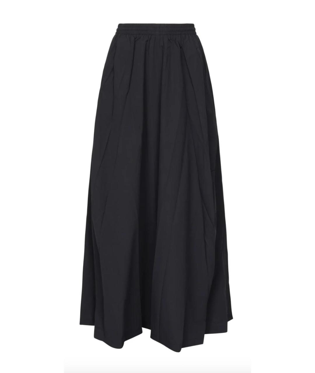 BALENCIAGA Черная полиэстеровая юбка макси, фото 1