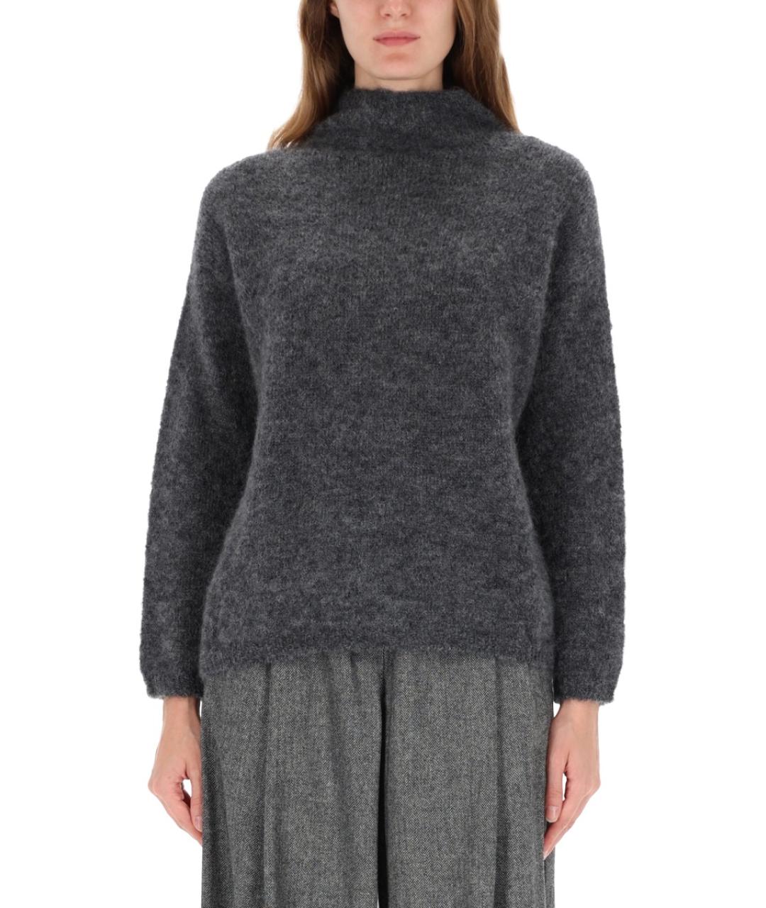 'S MAX MARA Антрацитовый шерстяной джемпер / свитер, фото 5