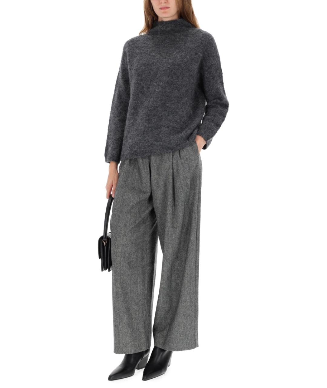 'S MAX MARA Антрацитовый шерстяной джемпер / свитер, фото 2