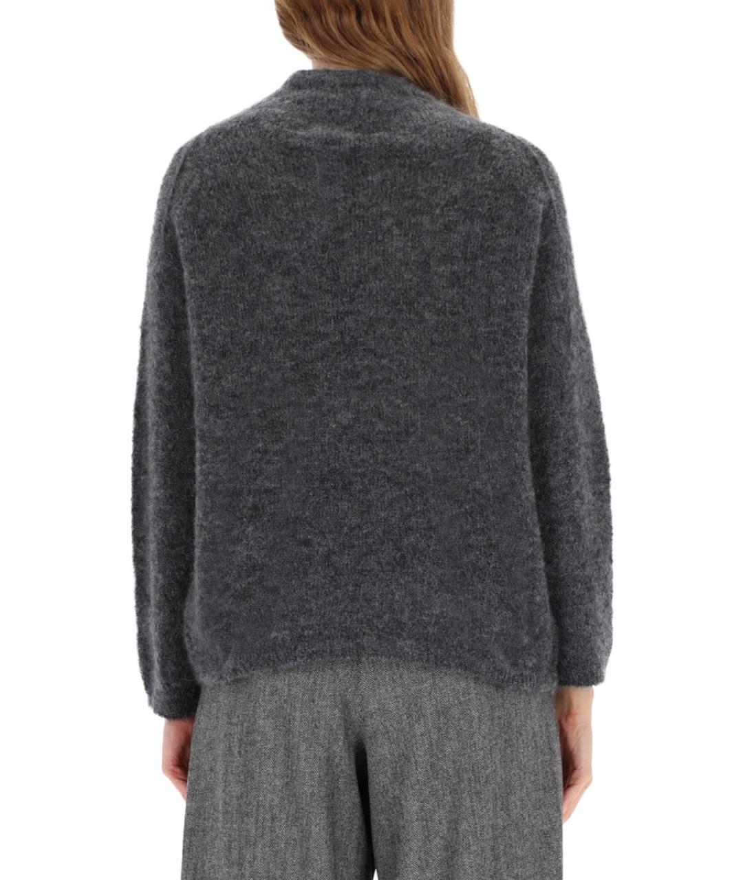 'S MAX MARA Антрацитовый шерстяной джемпер / свитер, фото 3
