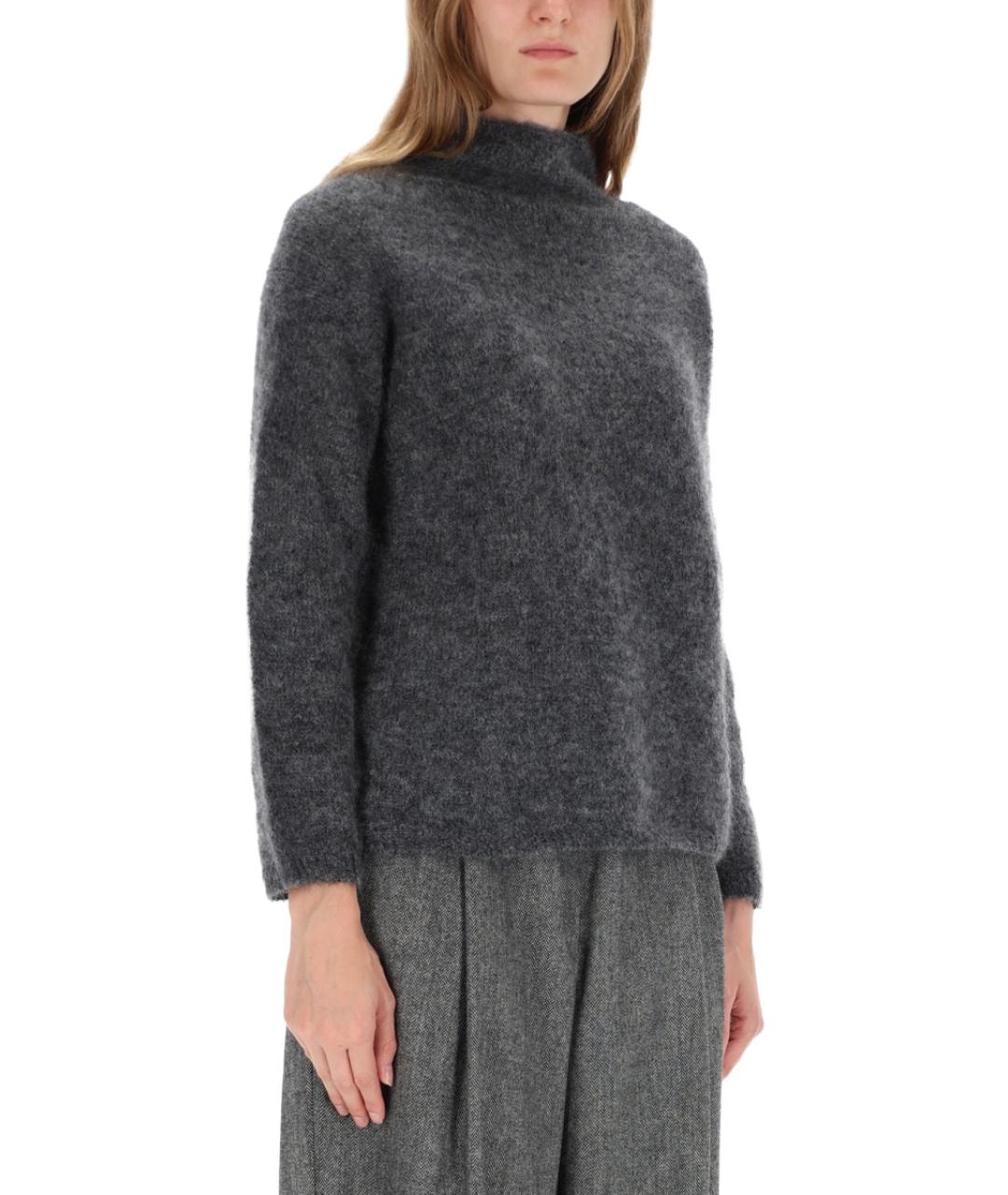 'S MAX MARA Антрацитовый шерстяной джемпер / свитер, фото 4