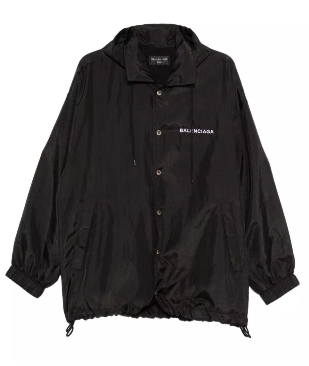 BALENCIAGA Черная полиэстеровая куртка, фото 1