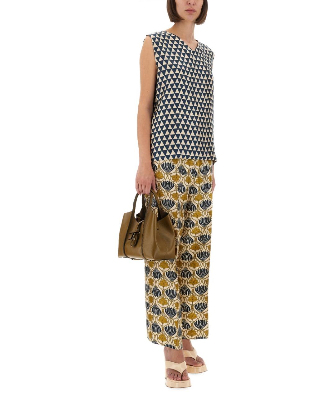 'S MAX MARA Желтая шелковая блузы, фото 6