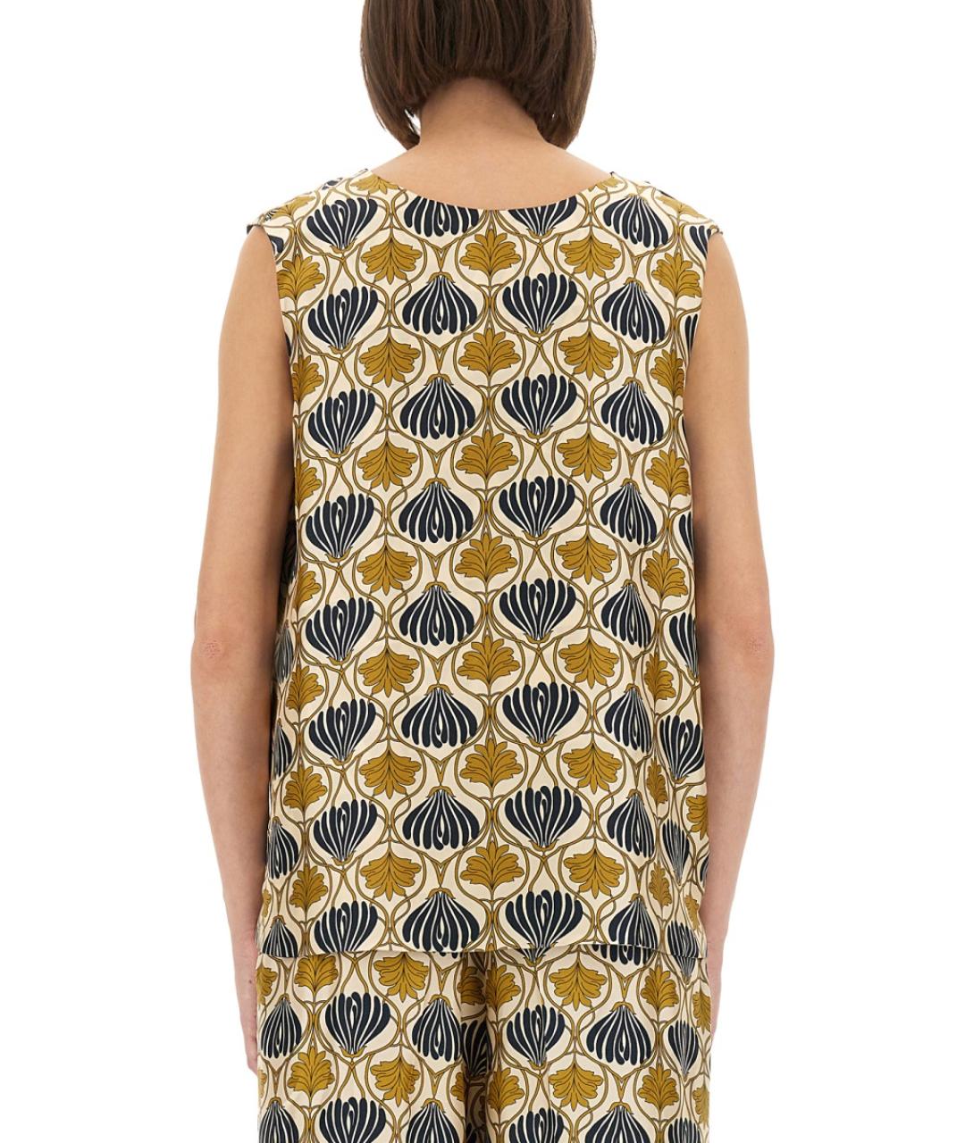 'S MAX MARA Желтая шелковая блузы, фото 4