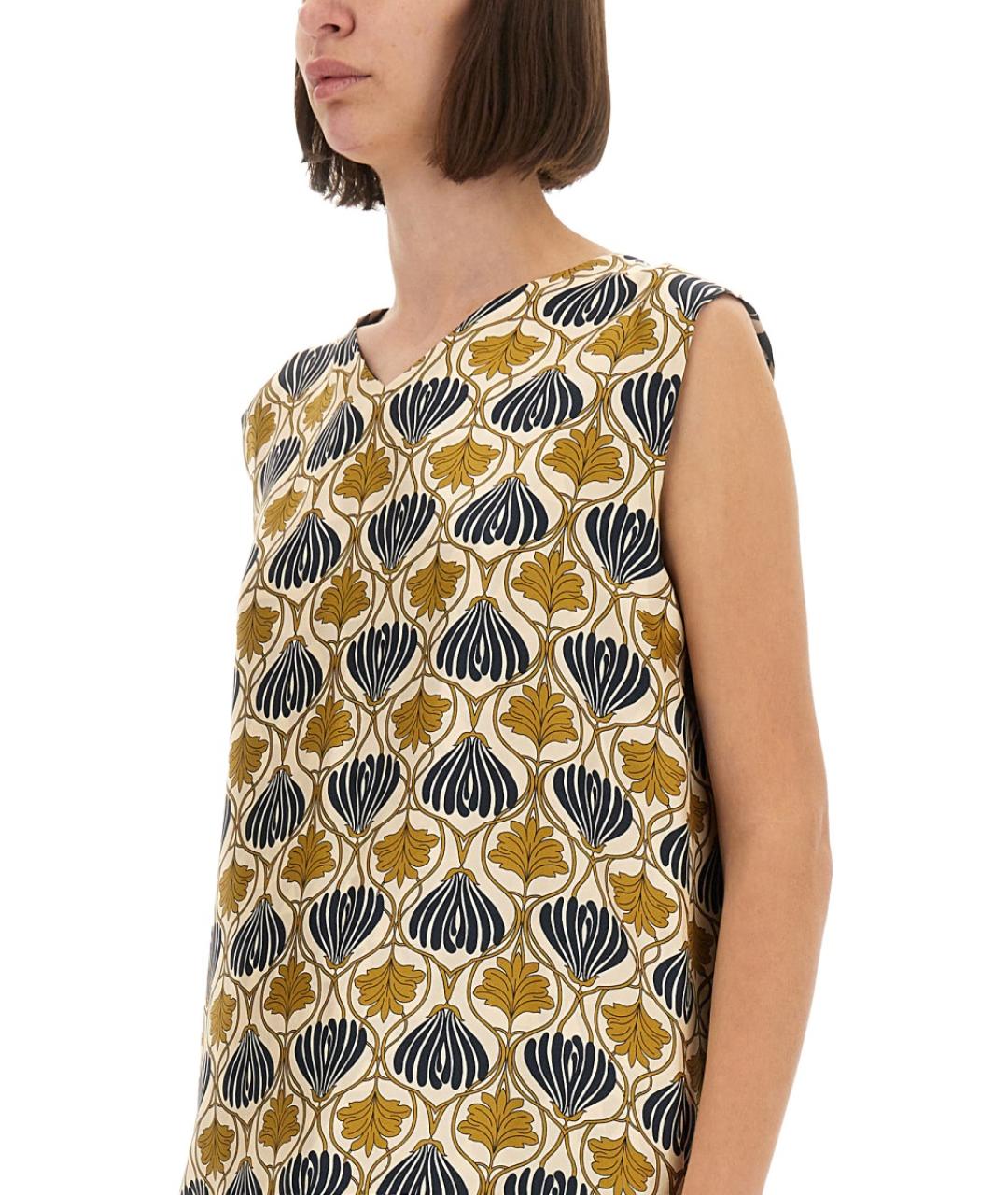 'S MAX MARA Желтая шелковая блузы, фото 5