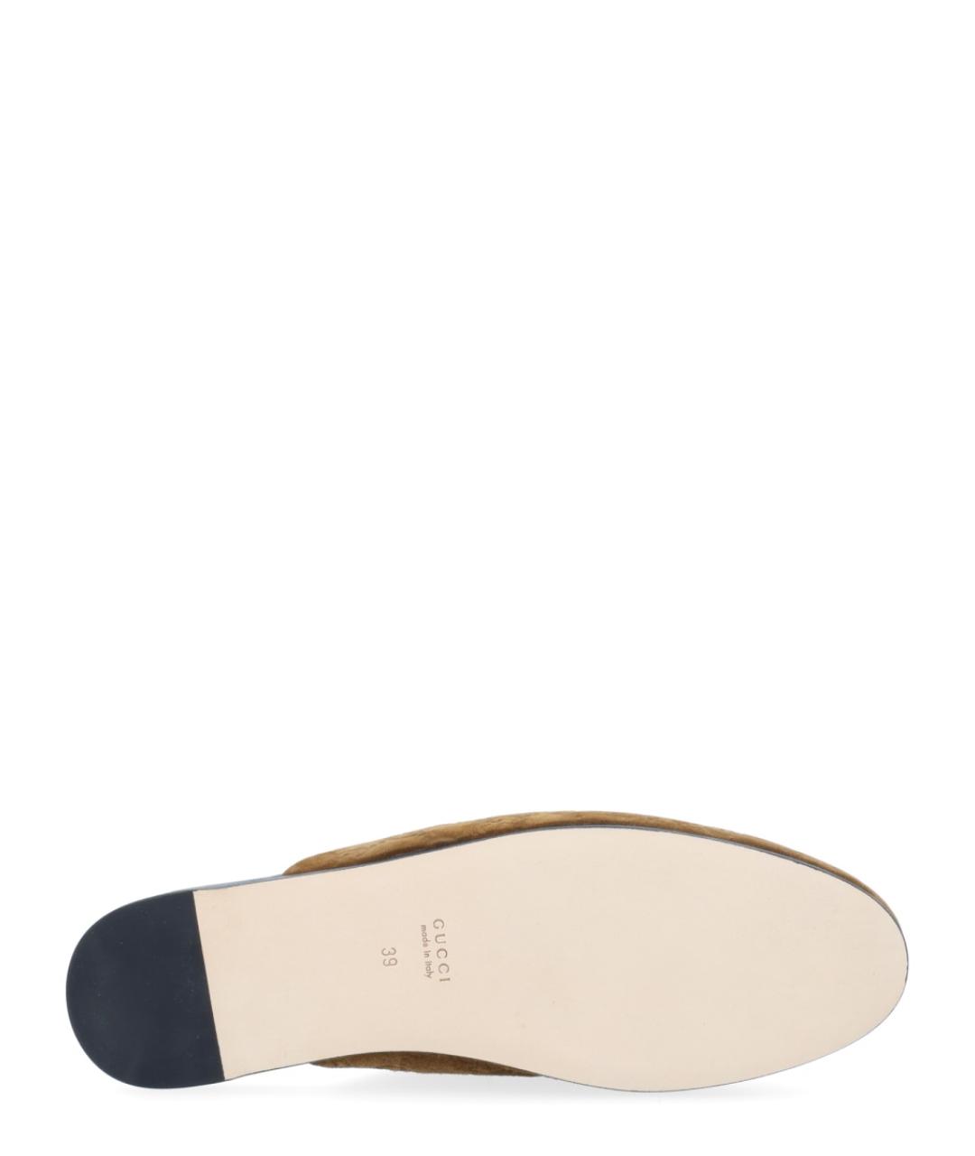 GUCCI Коричневые замшевые мюли, фото 6