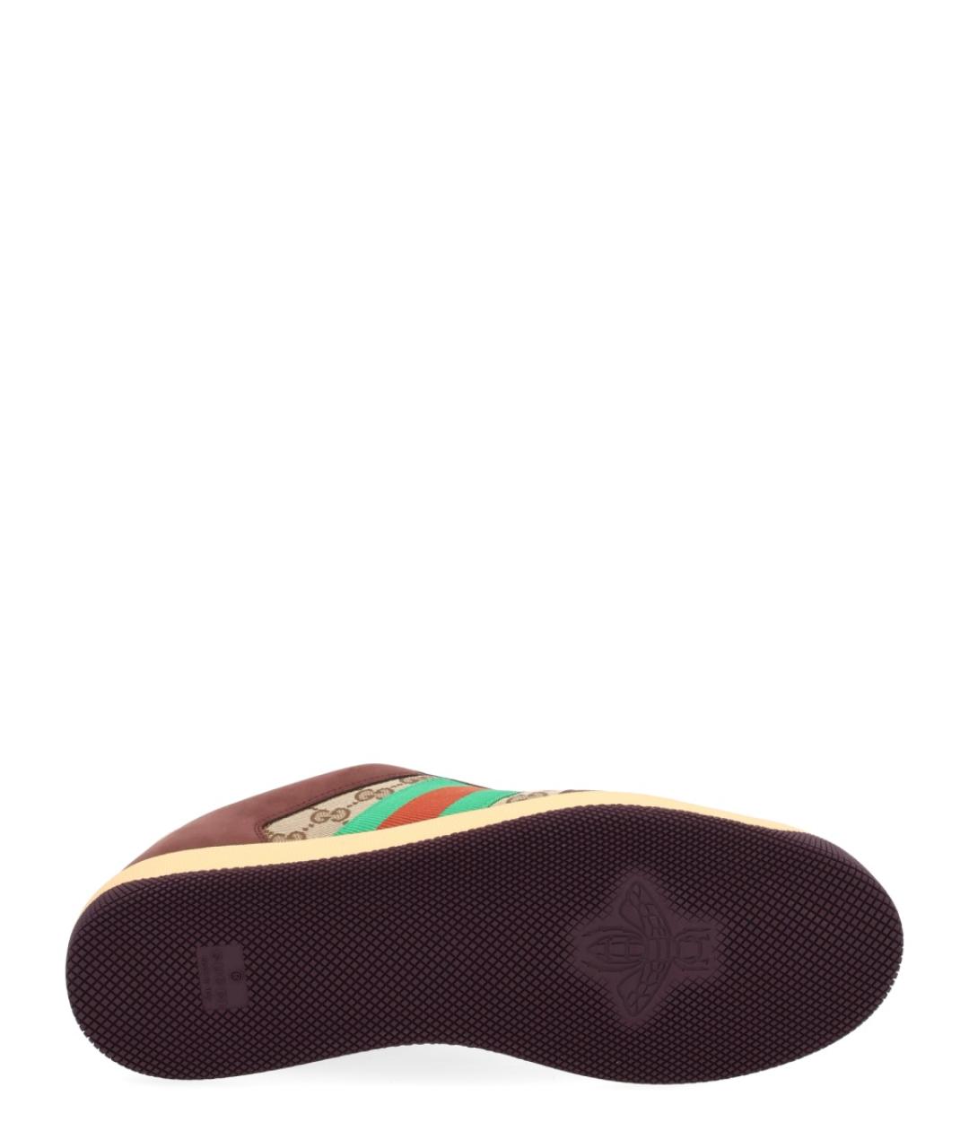 GUCCI Мульти текстильные низкие кроссовки / кеды, фото 6