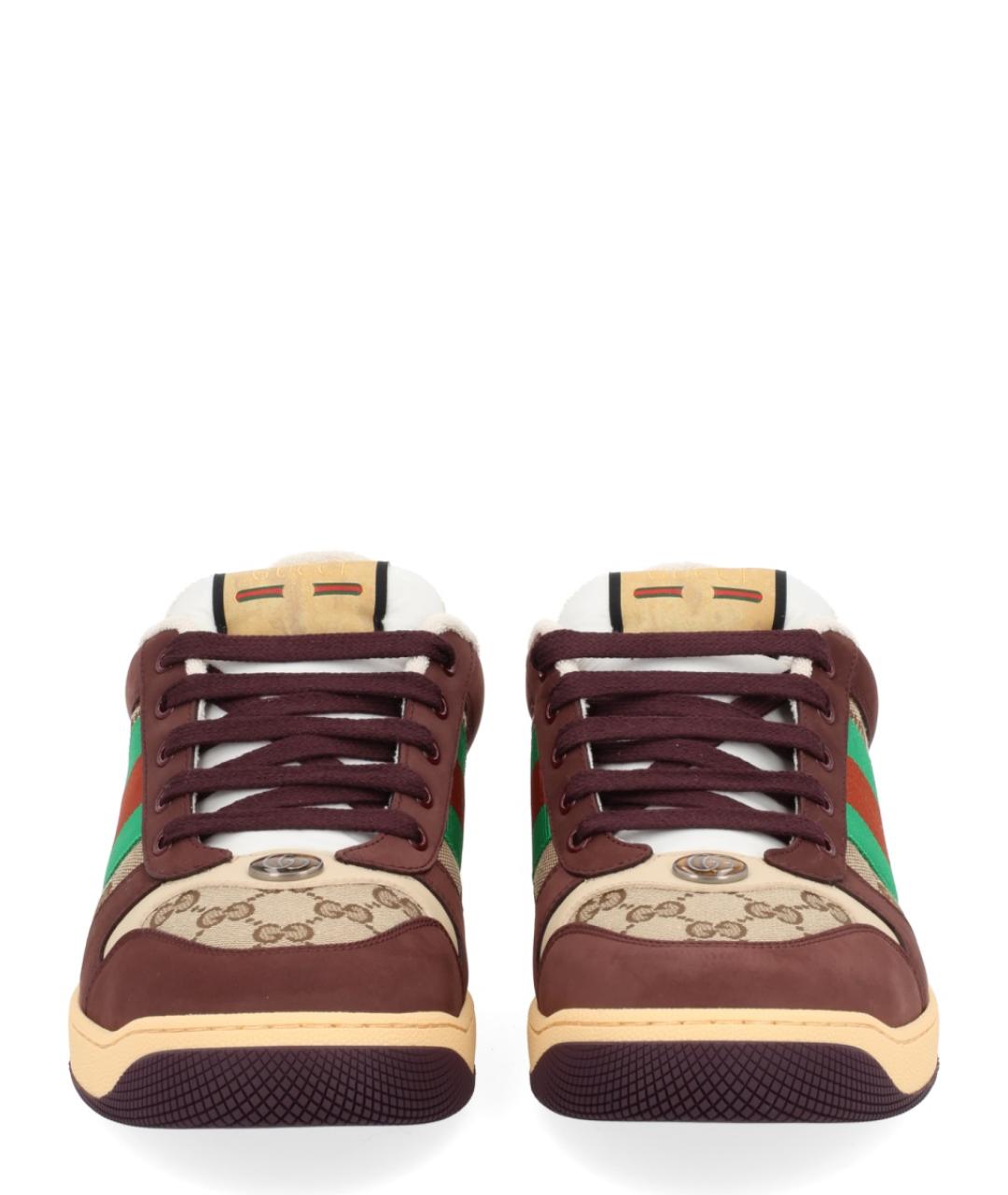 GUCCI Мульти текстильные низкие кроссовки / кеды, фото 3