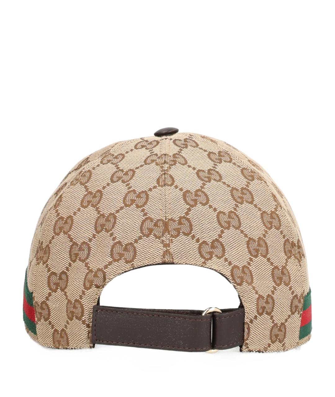 GUCCI Бежевая синтетическая кепка/бейсболка, фото 4