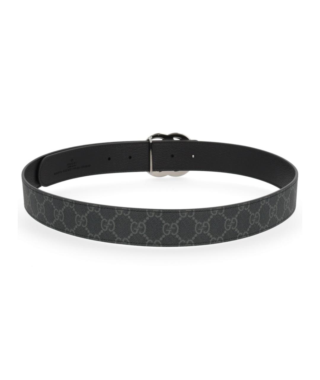 GUCCI Черный полиуретановый ремень, фото 3