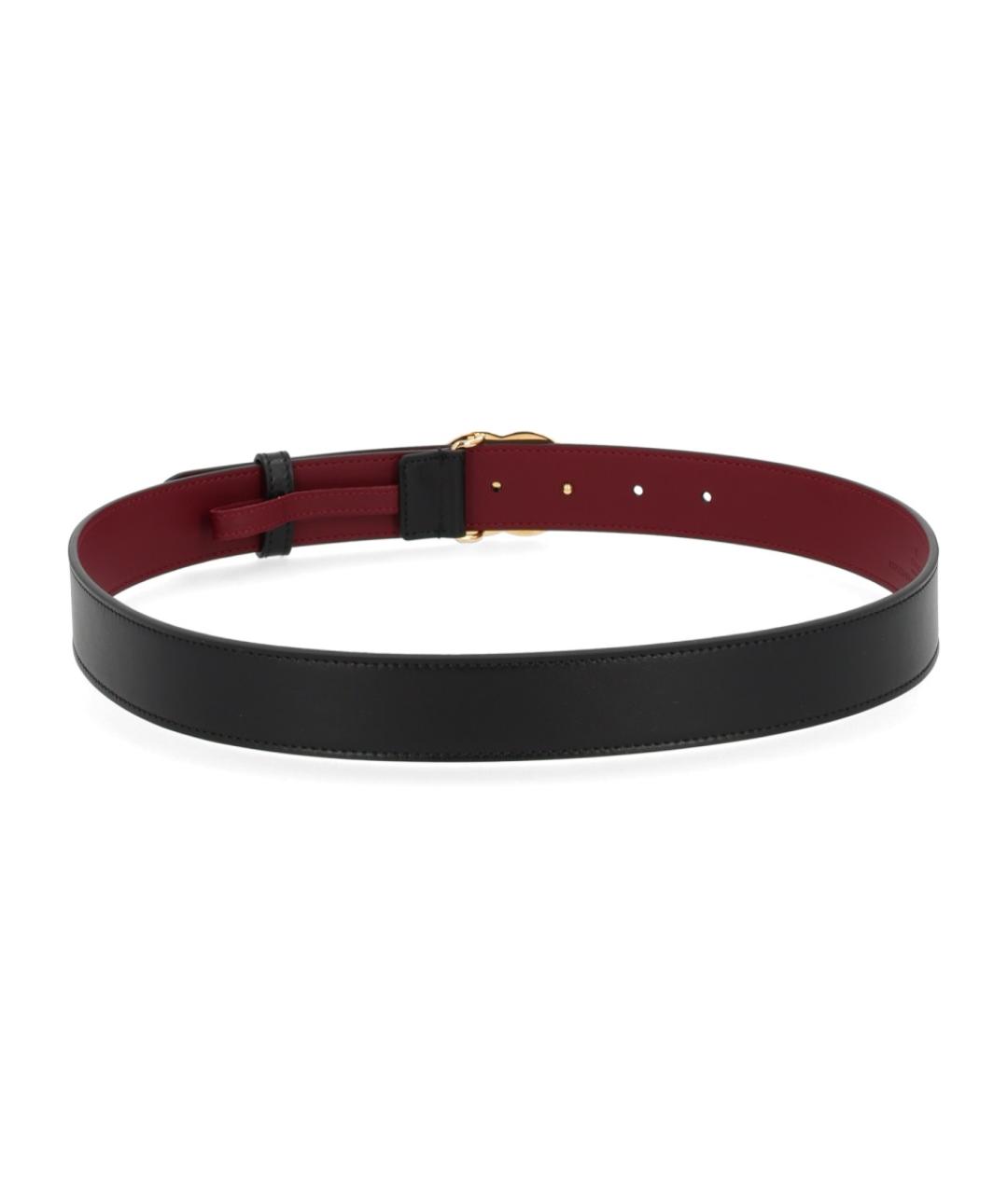 GUCCI Черный кожаный ремень, фото 3