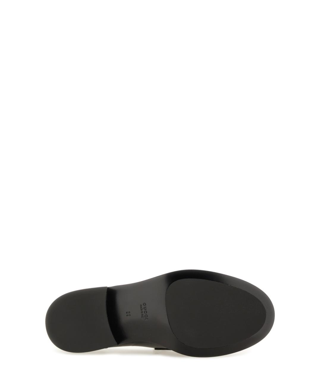 GUCCI Черные кожаные лоферы, фото 5