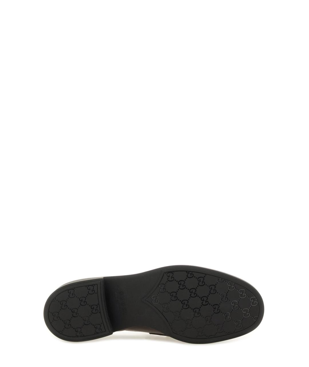 GUCCI Коричневые кожаные лоферы, фото 5