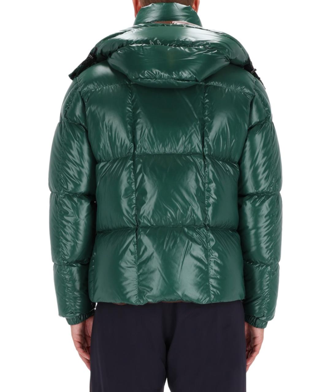 MONCLER Зеленая полиамидовая куртка, фото 4