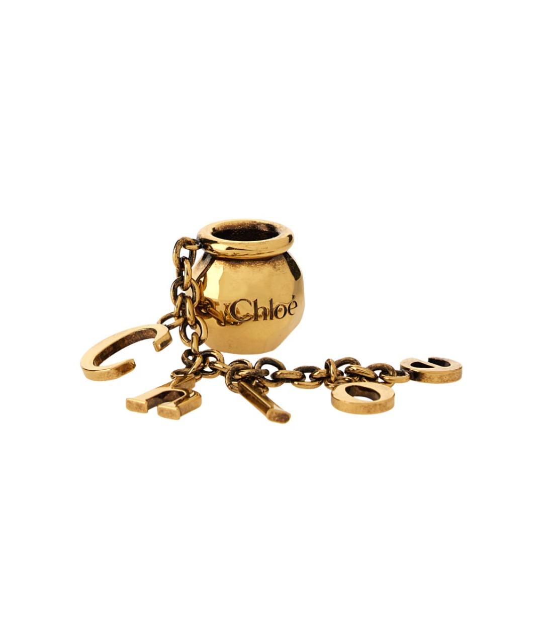 CHLOE Золотой латунный браслет, фото 2