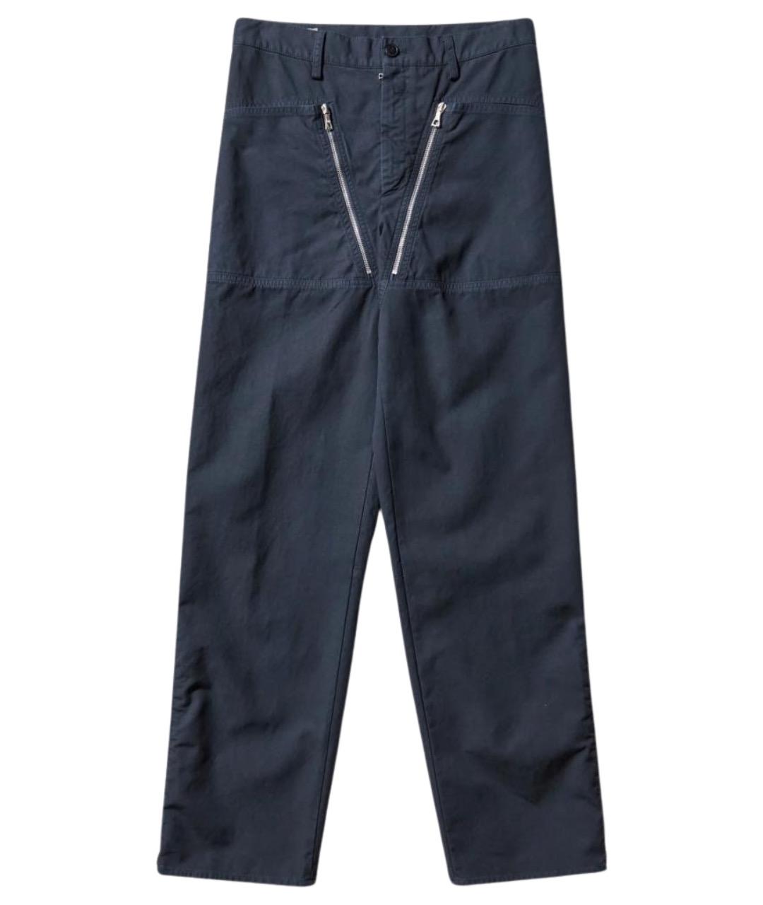 DRIES VAN NOTEN Синие хлопковые повседневные брюки, фото 1