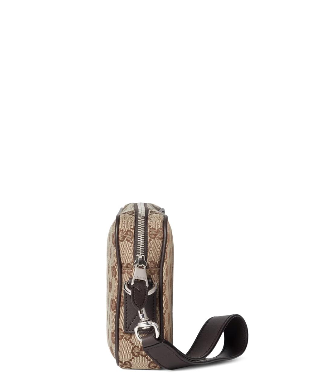 GUCCI Бежевая тканевая сумка на плечо, фото 5