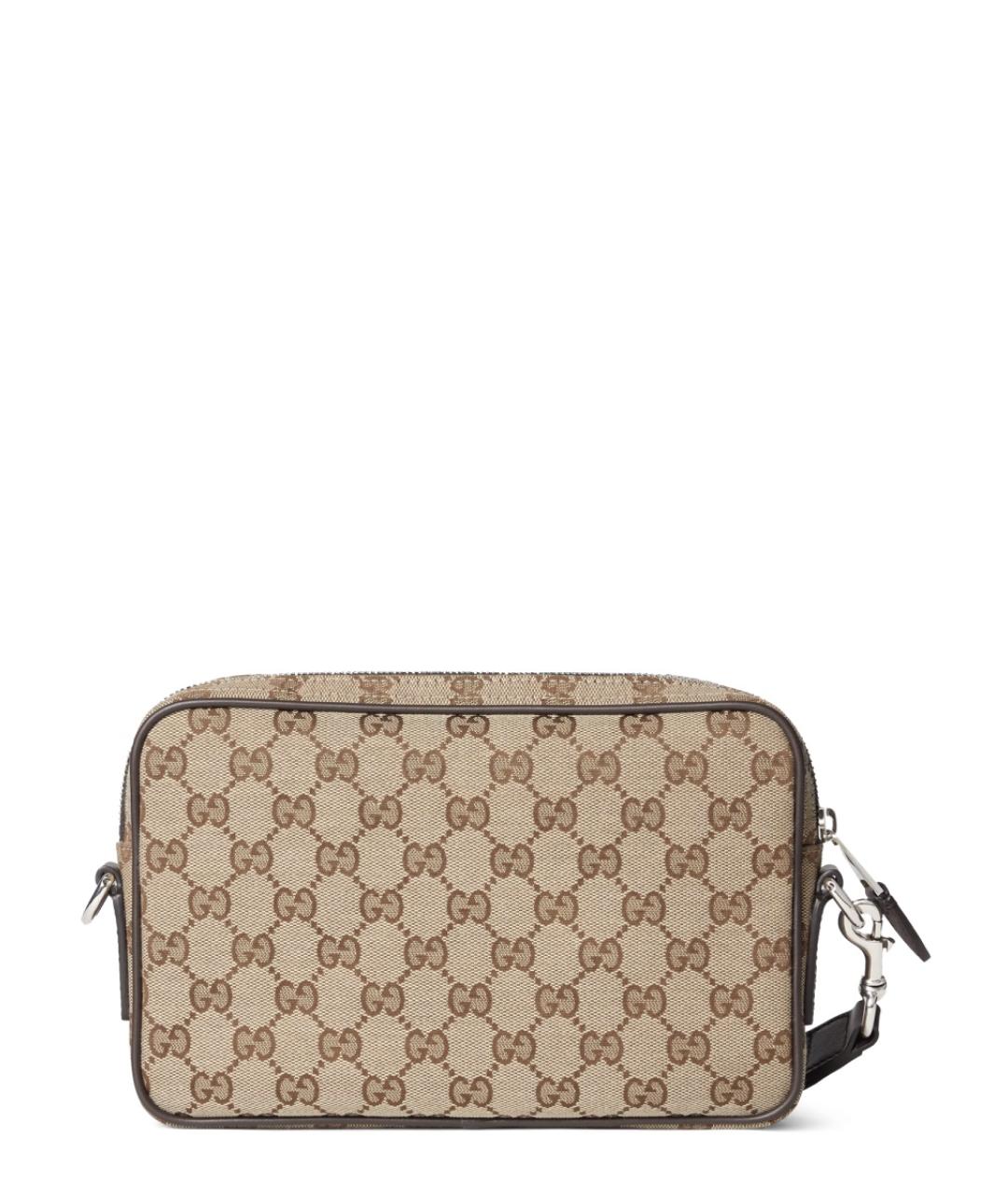 GUCCI Бежевая тканевая сумка на плечо, фото 2