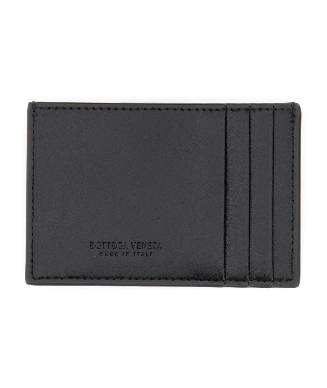 BOTTEGA VENETA Черный кожаный кардхолдер, фото 5