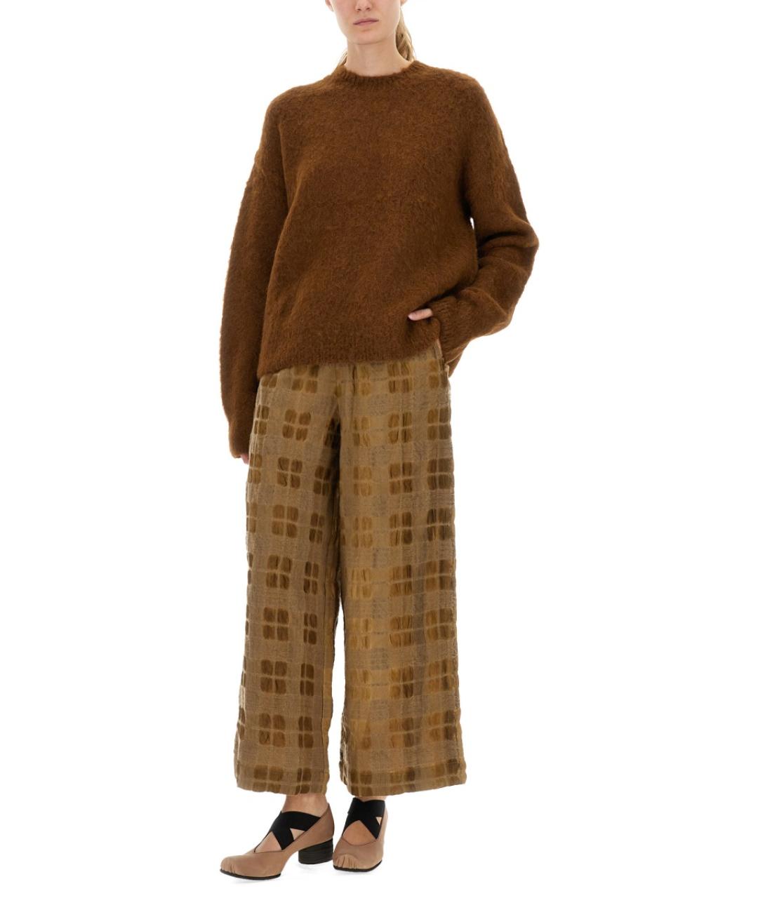 UMA WANG Коричневый шерстяной джемпер / свитер, фото 2
