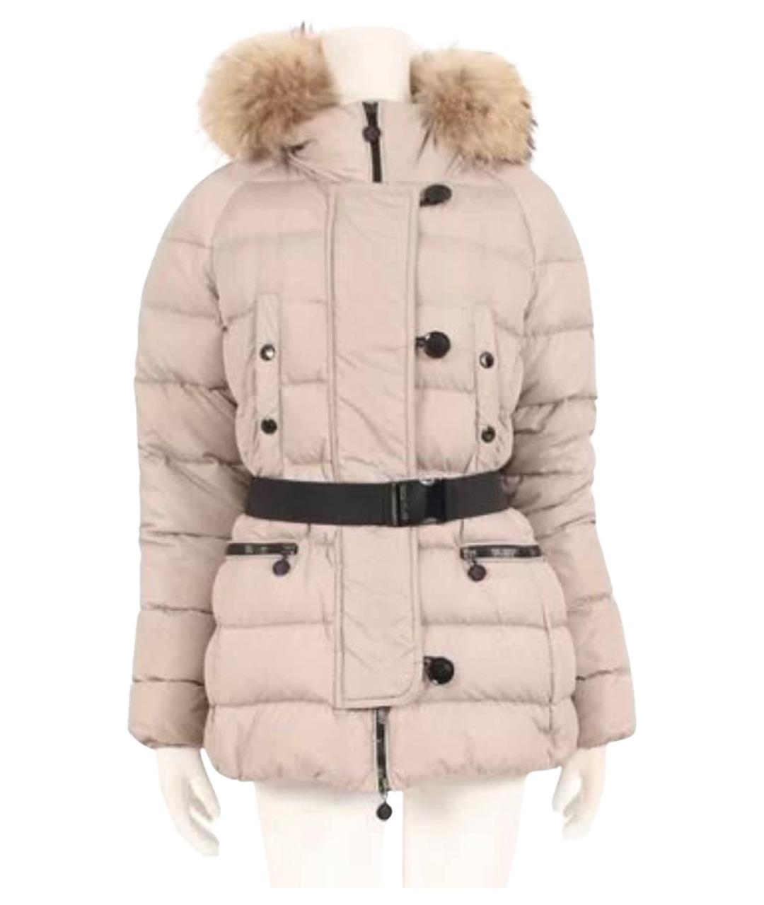 MONCLER Серая полиэстеровая куртка, фото 9