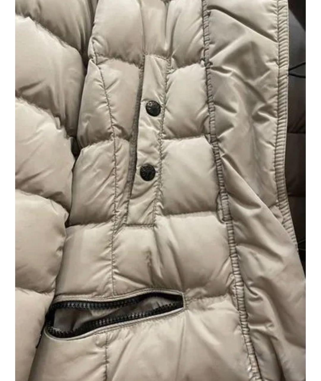 MONCLER Серая полиэстеровая куртка, фото 6