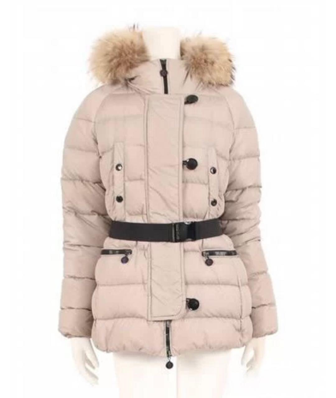 MONCLER Серая полиэстеровая куртка, фото 8