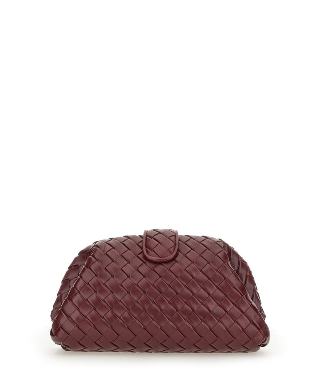 BOTTEGA VENETA Бордовая кожаная сумка тоут, фото 2