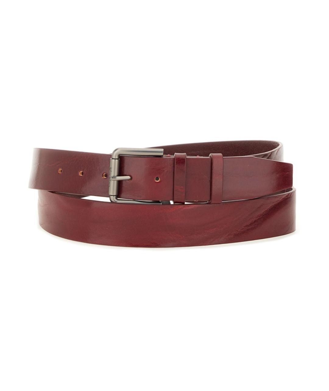 MAX MARA Красный кожаный ремень, фото 1